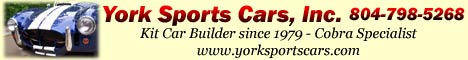 York Sports Cars can build or repair any kit car